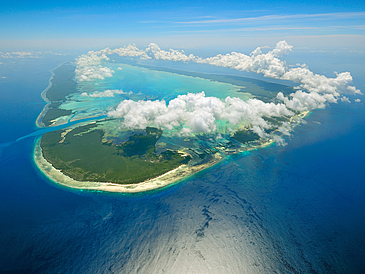 Das Aldabra Atoll im westlichen Indischen Ozean